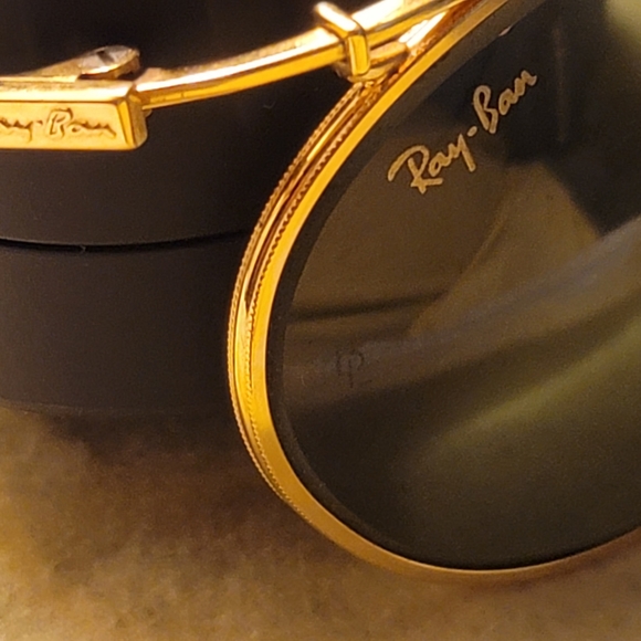 Vintage 1990s Genuine Bausch & Lomb Ray Ban Deco Metal Collection Sunglasses - Picture 9 of 12
